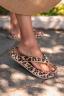 Chanclas con estampado de leopardo, leopardo