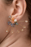 Aretes elegantes en forma de ramo de flores, ART377, multicolor