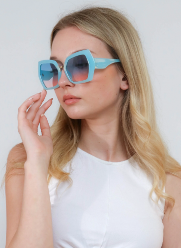 Gafas de sol de moda, ART2177, azul claro