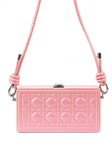 Bolso pequeño rectangular, rosa claro