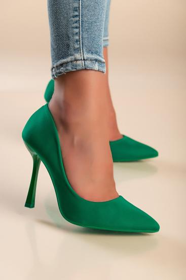 Zapatos de tacón alto, verde