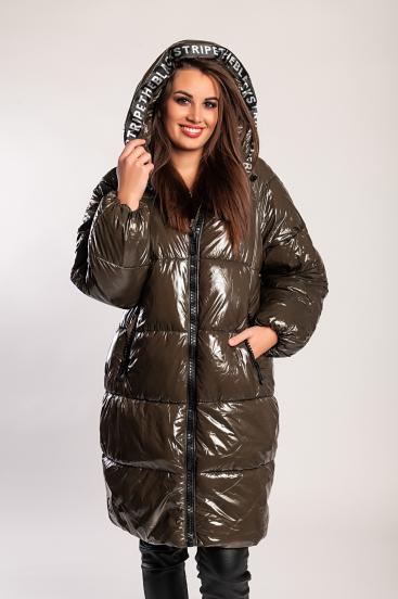 Chaqueta con capucha, verde militar