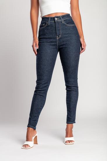 "Luxe Jeans" Vaqueros pitillo de cintura alta y superelásticos
