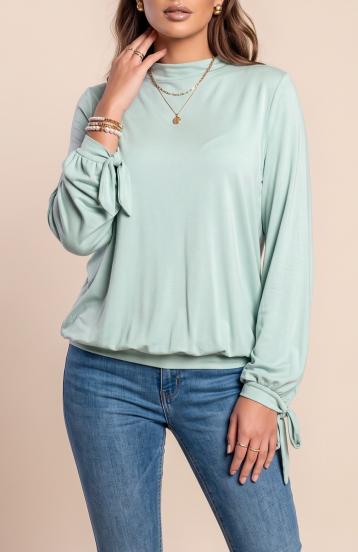 Camiseta de manga larga, color menta