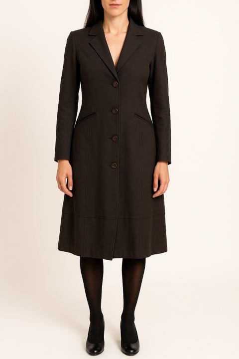 Chaqueta abotonada, marrón