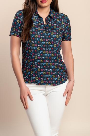 Camiseta, azul oscuro