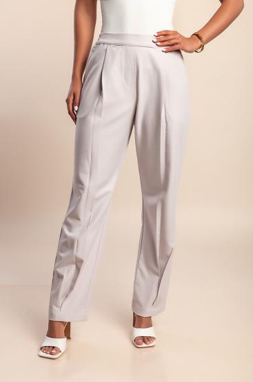 Pantalones elegantes, color beige.