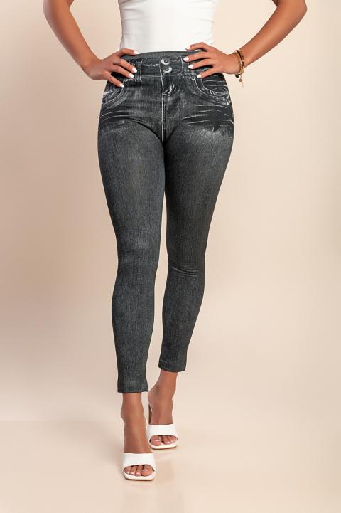 Leggings estampados, negros
