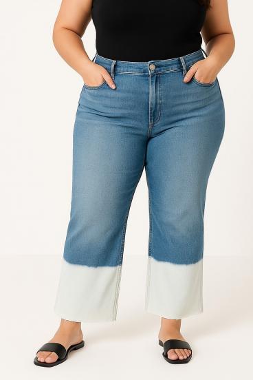 Jeans talla grande, azul claro