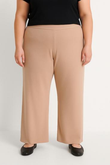 Pantalones talla grande, beige