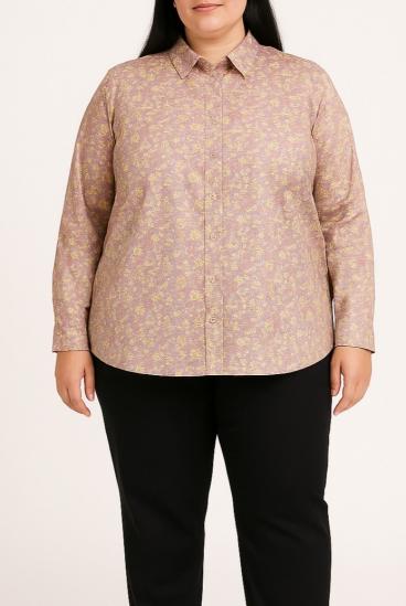 Camisa talla grande, rosa