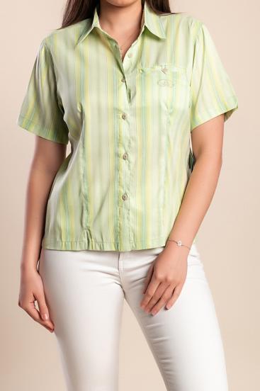 Camisa de rayas, verde claro