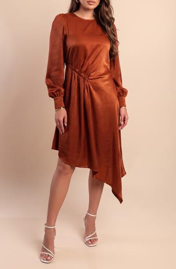 Vestido midi, camel