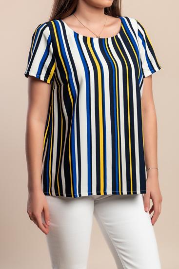 Blusa de rayas, azul oscuro