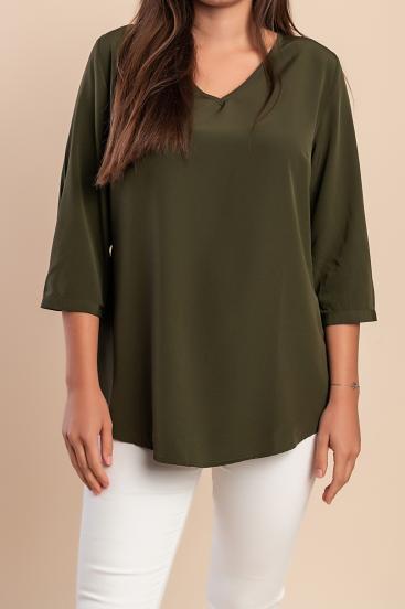 Sudadera con mangas 3/4, oliva