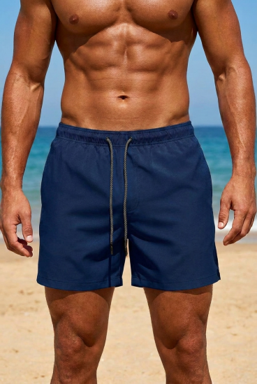 Traje de baño para hombre, azul oscuro