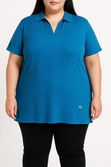 Camisa Polo de Algodón, Azul Real