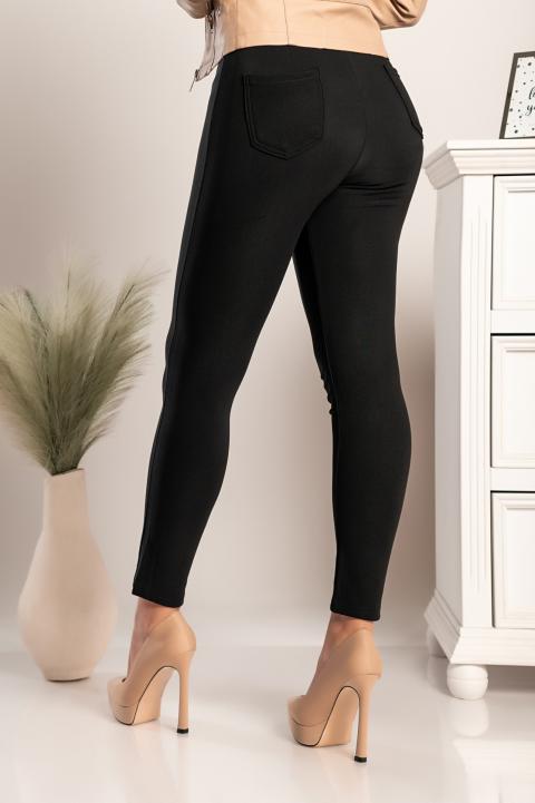 Leggings de moda de cintura ancha Tanay, negro