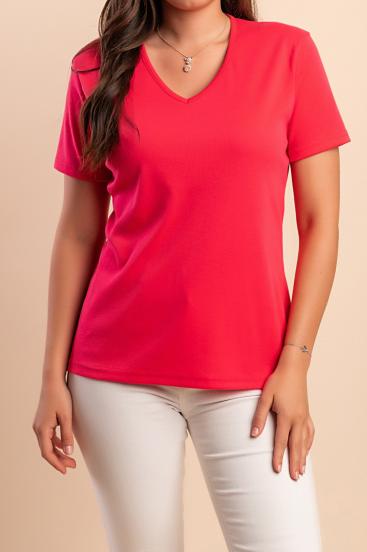 Camiseta de algodón, rosa