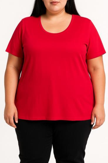 Camiseta de viscosa, fucsia