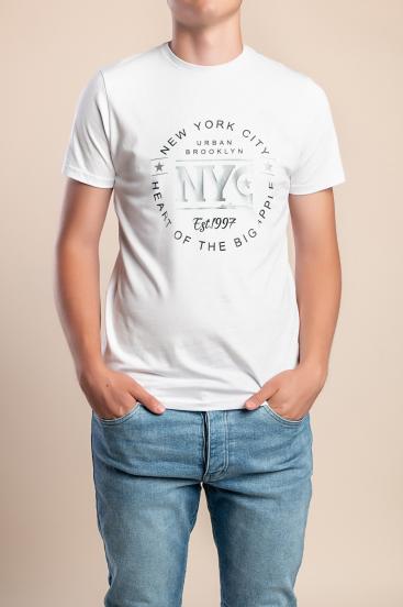 Camiseta de hombre, blanca