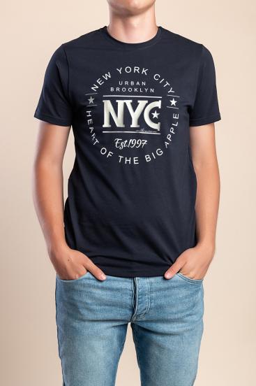 Camiseta para hombre, azul oscuro