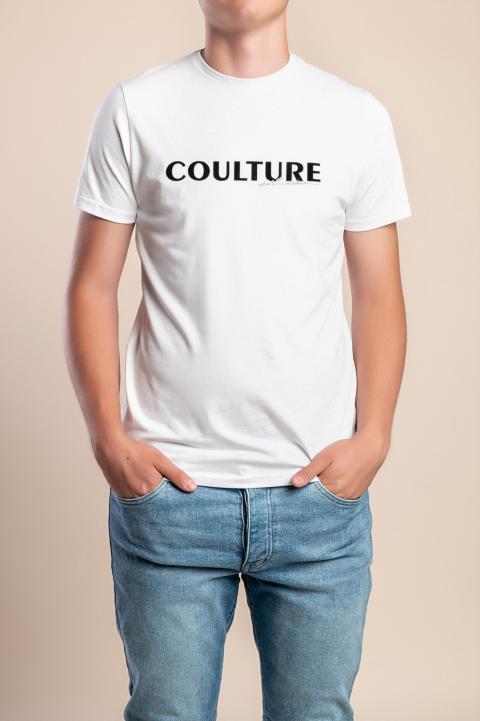 Camiseta de algodón para hombre, blanca