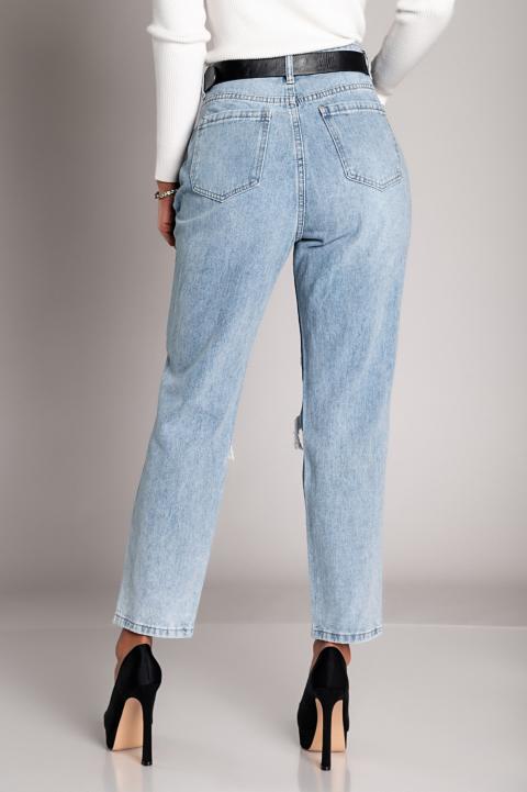 Jeans rectos con rotos Volenta, azul claro