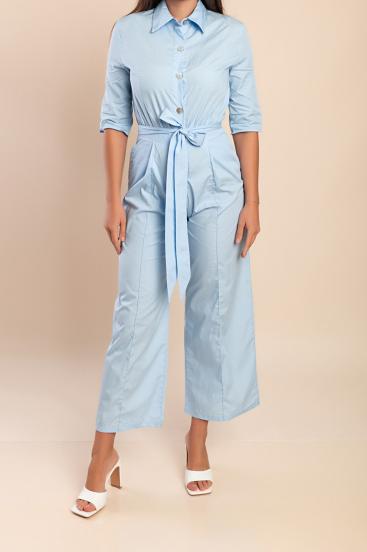 Mono de algodón con estampado, azul claro