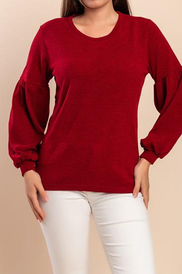 Camiseta de manga larga, roja