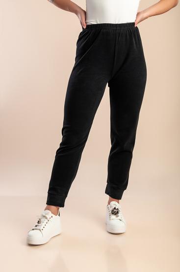 Pantalones deportivos de algodón, negros