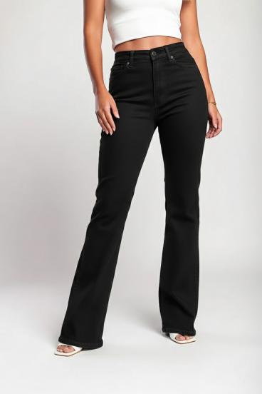 "Luxe Jeans" Jeans acampanados de tiro alto con super elasticidad