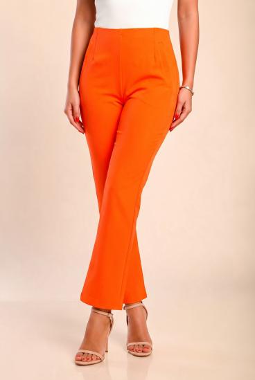 Pantalones acampanados elegantes, naranja