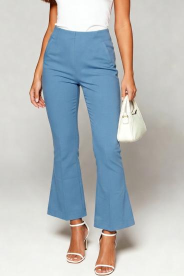 Pantalones acampanados elegantes, azul claro