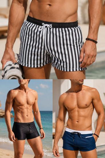 Conjunto de tres bañadores para hombre, varios colores