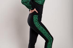 Conjunto de chandal con estampado de leopardo Segovia, verde