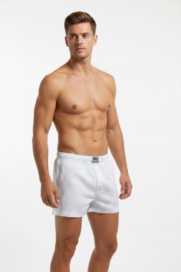 Boxers de algodón para hombre, blancos