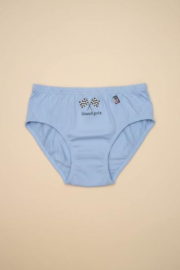 Ropa interior de algodón para niños, 16 años, azul claro