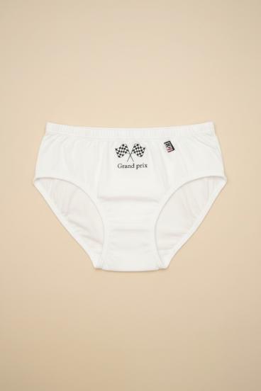 Ropa interior de algodón para niños, 16 años, blanca