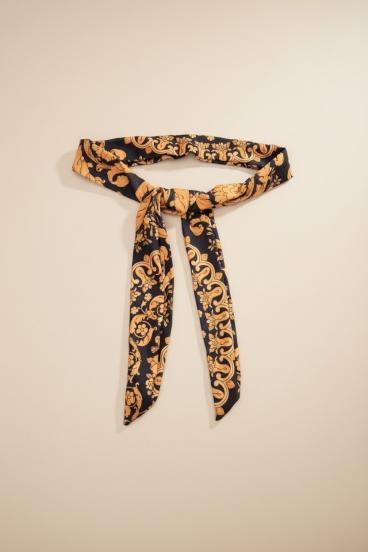 Cinturón estampado, negro