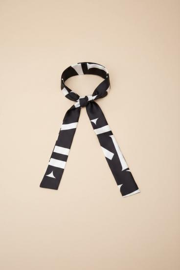Cinturón con estampado, negro