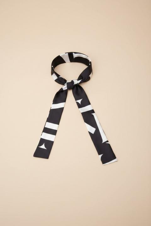 Cinturón con estampado, negro