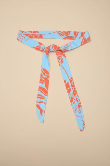 Cinturón estampado, azul claro