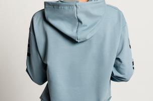 Camiseta deportiva con capucha y estampado Gioiosa, azul