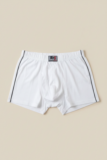 Boxers de algodón para hombre, blancos
