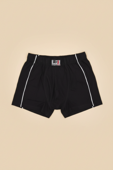 Boxers de algodón para hombre, negros