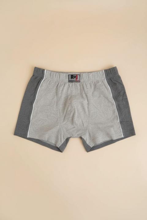 Boxers de algodón para hombre, gris