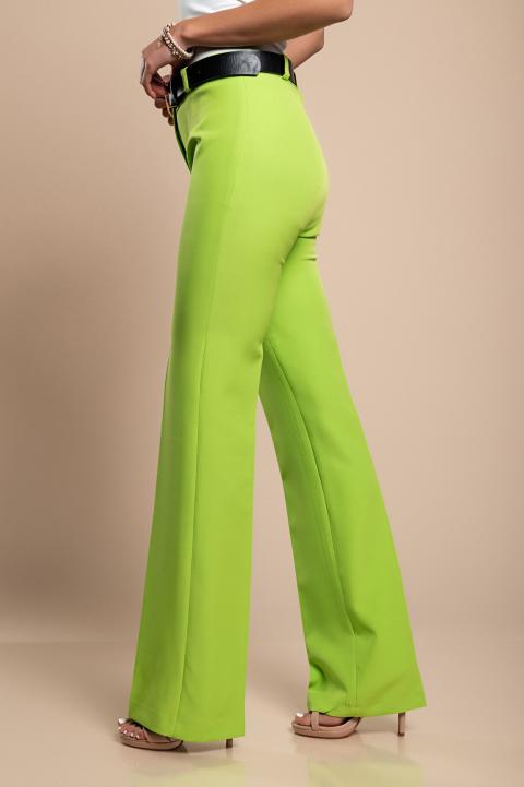 Pantalón largo elegante con pernera recta, verde