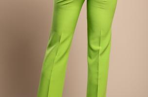 Pantalón largo elegante con pernera recta, verde