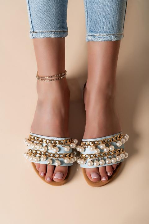 Sandalias con detalles decorativos Goiania, azul